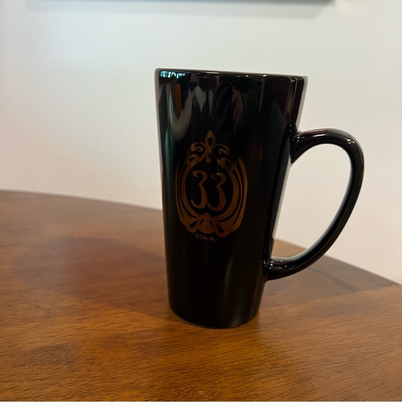 Disney’s Club 33 Tall Black Coffee Mug With Gold Logo - Picture 4 of 10